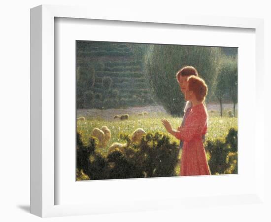 Romantic Walk, 1901-1902-Giuseppe Pellizza da Volpedo-Framed Giclee Print