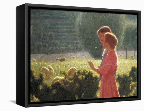 Romantic Walk, 1901-1902-Giuseppe Pellizza da Volpedo-Framed Stretched Canvas