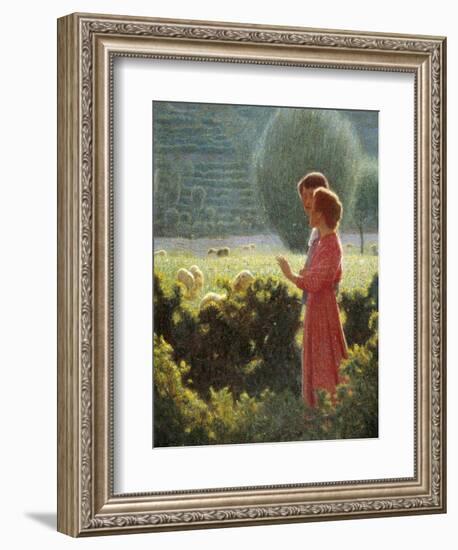 Romantic Walk, 1901-1902-Giuseppe Pellizza da Volpedo-Framed Giclee Print