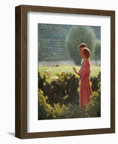 Romantic Walk, 1901-1902-Giuseppe Pellizza da Volpedo-Framed Giclee Print