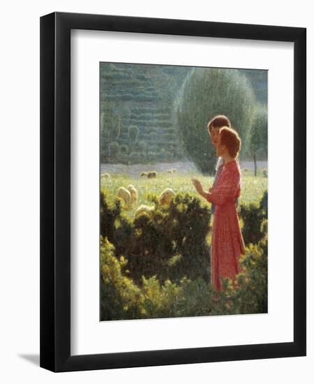 Romantic Walk, 1901-1902-Giuseppe Pellizza da Volpedo-Framed Giclee Print