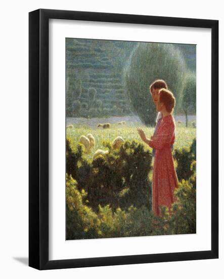 Romantic Walk, 1901-1902-Giuseppe Pellizza da Volpedo-Framed Giclee Print