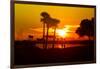 Romantic Walk along the Ocean at Sunset-Philippe Hugonnard-Framed Photographic Print