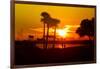 Romantic Walk along the Ocean at Sunset-Philippe Hugonnard-Framed Photographic Print