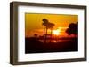 Romantic Walk along the Ocean at Sunset-Philippe Hugonnard-Framed Photographic Print