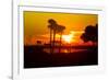 Romantic Walk along the Ocean at Sunset-Philippe Hugonnard-Framed Photographic Print