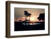 Romantic Walk along the Ocean at Sunset-Philippe Hugonnard-Framed Premium Photographic Print