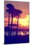 Romantic Walk along the Ocean at Sunset-Philippe Hugonnard-Mounted Photographic Print