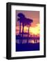 Romantic Walk along the Ocean at Sunset-Philippe Hugonnard-Framed Photographic Print