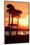 Romantic Walk along the Ocean at Sunset-Philippe Hugonnard-Mounted Premium Photographic Print