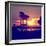 Romantic Walk along the Ocean at Sunset-Philippe Hugonnard-Framed Photographic Print