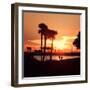 Romantic Walk along the Ocean at Sunset-Philippe Hugonnard-Framed Photographic Print