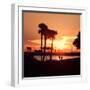 Romantic Walk along the Ocean at Sunset-Philippe Hugonnard-Framed Photographic Print