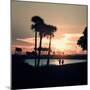 Romantic Walk along the Ocean at Sunset-Philippe Hugonnard-Mounted Photographic Print