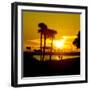 Romantic Walk along the Ocean at Sunset-Philippe Hugonnard-Framed Photographic Print