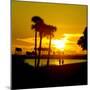 Romantic Walk along the Ocean at Sunset-Philippe Hugonnard-Mounted Photographic Print