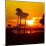 Romantic Walk along the Ocean at Sunset-Philippe Hugonnard-Mounted Photographic Print