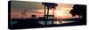 Romantic Walk along the Ocean at Sunset-Philippe Hugonnard-Stretched Canvas