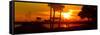 Romantic Walk along the Ocean at Sunset-Philippe Hugonnard-Framed Stretched Canvas