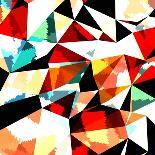 Abstract Background with Triangles and Colorful Geometric Shapes. Texture Pattern for Covers, Banne-Romas_Photo-Laminated Art Print