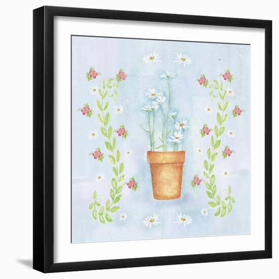 Romatic Blue-Maria Trad-Framed Giclee Print