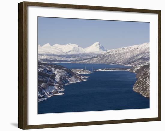 Rombakfjord From Ofoten Railway, Narvik, Nordland, Norway, Scandinavia, Europe-Rolf Richardson-Framed Photographic Print