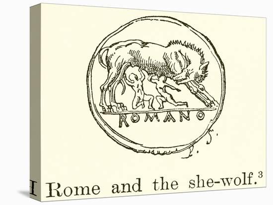 Rome and the She-Wolf-null-Stretched Canvas