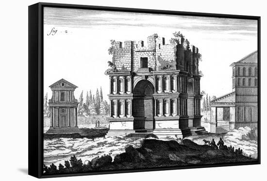 Rome, Arch Janus, C1760-null-Framed Stretched Canvas