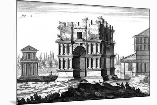 Rome, Arch Janus, C1760-null-Mounted Premium Giclee Print