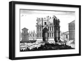 Rome, Arch Janus, C1760-null-Framed Art Print