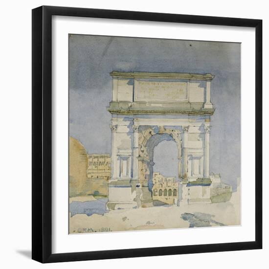 Rome, Arch of Titus, 1891-Charles Rennie Mackintosh-Framed Giclee Print