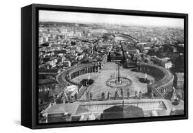 Rome as Seen from the Cupola of St Peter's, 1926-null-Framed Stretched Canvas