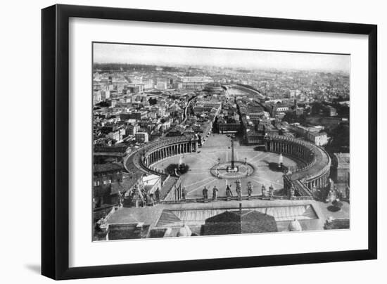 Rome as Seen from the Cupola of St Peter's, 1926-null-Framed Giclee Print