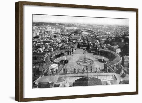 Rome as Seen from the Cupola of St Peter's, 1926-null-Framed Giclee Print