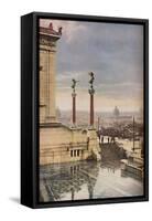 Rome', c1930s-Donald Mcleish-Framed Stretched Canvas