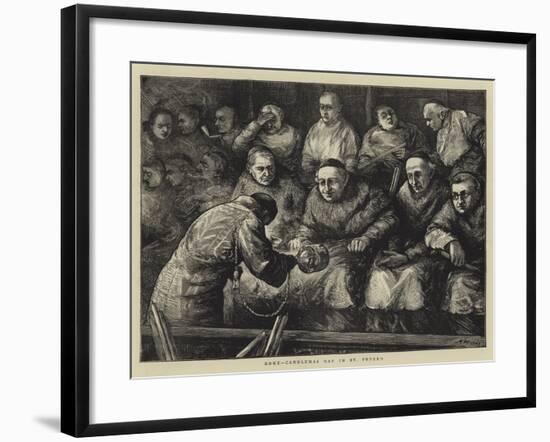 Rome, Candlemas Day in St Peter'S-Henry Woods-Framed Giclee Print