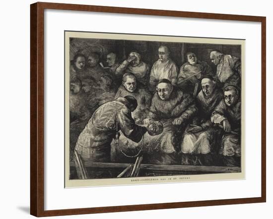 Rome, Candlemas Day in St Peter'S-Henry Woods-Framed Giclee Print