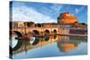 Rome - Castel Saint Angelo, Italy-TTstudio-Stretched Canvas