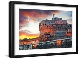 Rome - Castel Saint Angelo, Italy-TTstudio-Framed Photographic Print