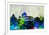 Rome City Skyline-NaxArt-Framed Art Print