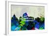 Rome City Skyline-NaxArt-Framed Art Print