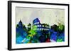 Rome City Skyline-NaxArt-Framed Art Print