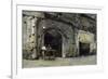 Rome, Dark Shops (Oil on Canvas)-Antoine Auguste Ernest Herbert or Hebert-Framed Giclee Print