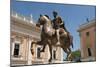 Rome. Equestian Statue of Emperor Marcus Aurelius. Piazza Campodoglio. Italy-null-Mounted Giclee Print