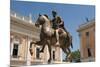 Rome. Equestian Statue of Emperor Marcus Aurelius. Piazza Campodoglio. Italy-null-Mounted Giclee Print