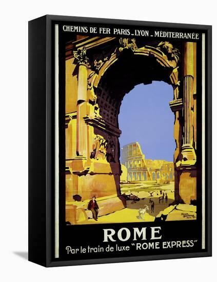 Rome Express Rome, Par le Train de Luxe-null-Framed Stretched Canvas