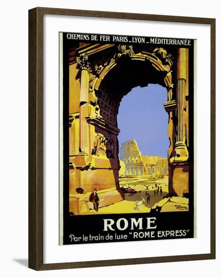 Rome Express Rome, Par le Train de Luxe-null-Framed Giclee Print