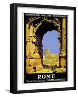 Rome Express Rome, Par le Train de Luxe-null-Framed Giclee Print