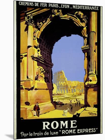 Rome Express Rome, Par le Train de Luxe-null-Mounted Giclee Print