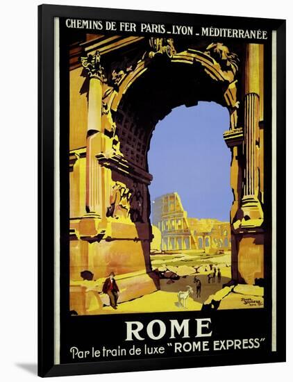 Rome Express Rome, Par le Train de Luxe-null-Framed Giclee Print